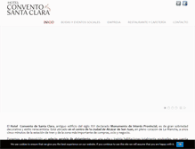 Tablet Screenshot of hotelconventostaclara.com